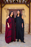 Cold-Shoulder Cutout Abaya