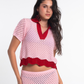 Crochet Polo Shirt