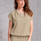 Cropped Lounge Blouse