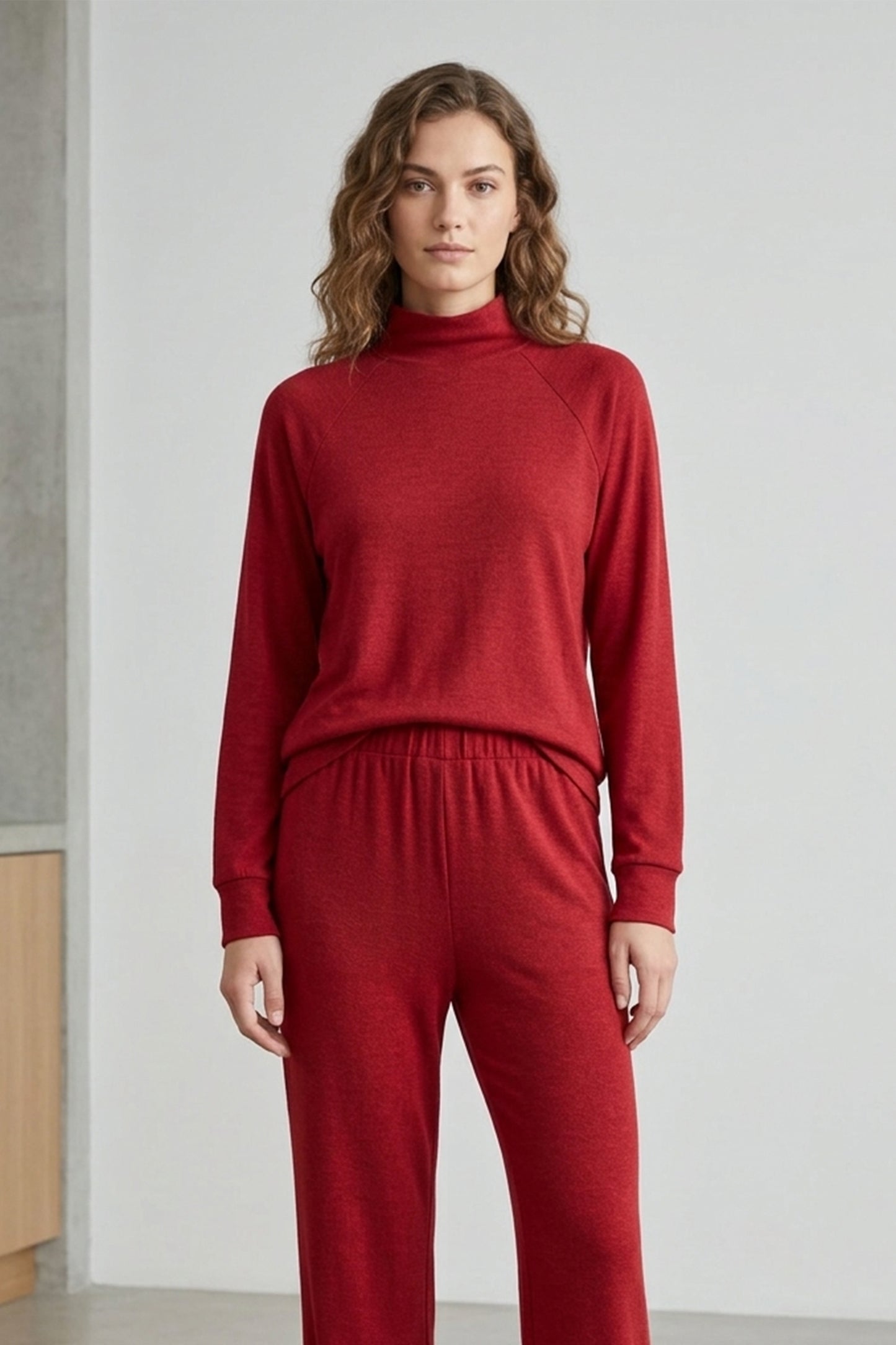 Mock Neck Blouse