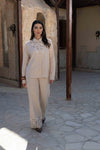 Embroidered Hem Pants