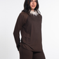 Wide Leg Viscose Front Seam Pants