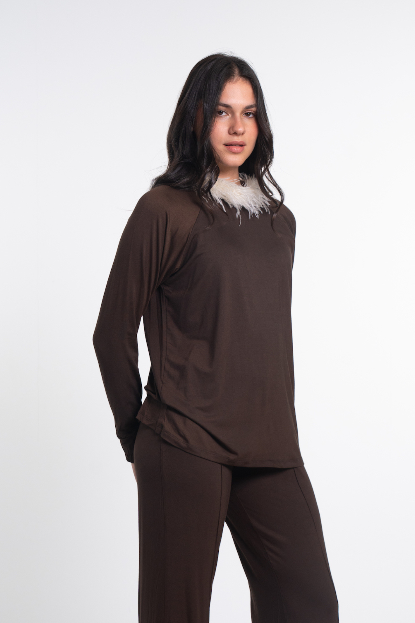 Mock Neck Blouse