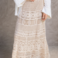 Tiered Crochet Beach Skirt
