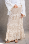 Tiered Crochet Beach Skirt