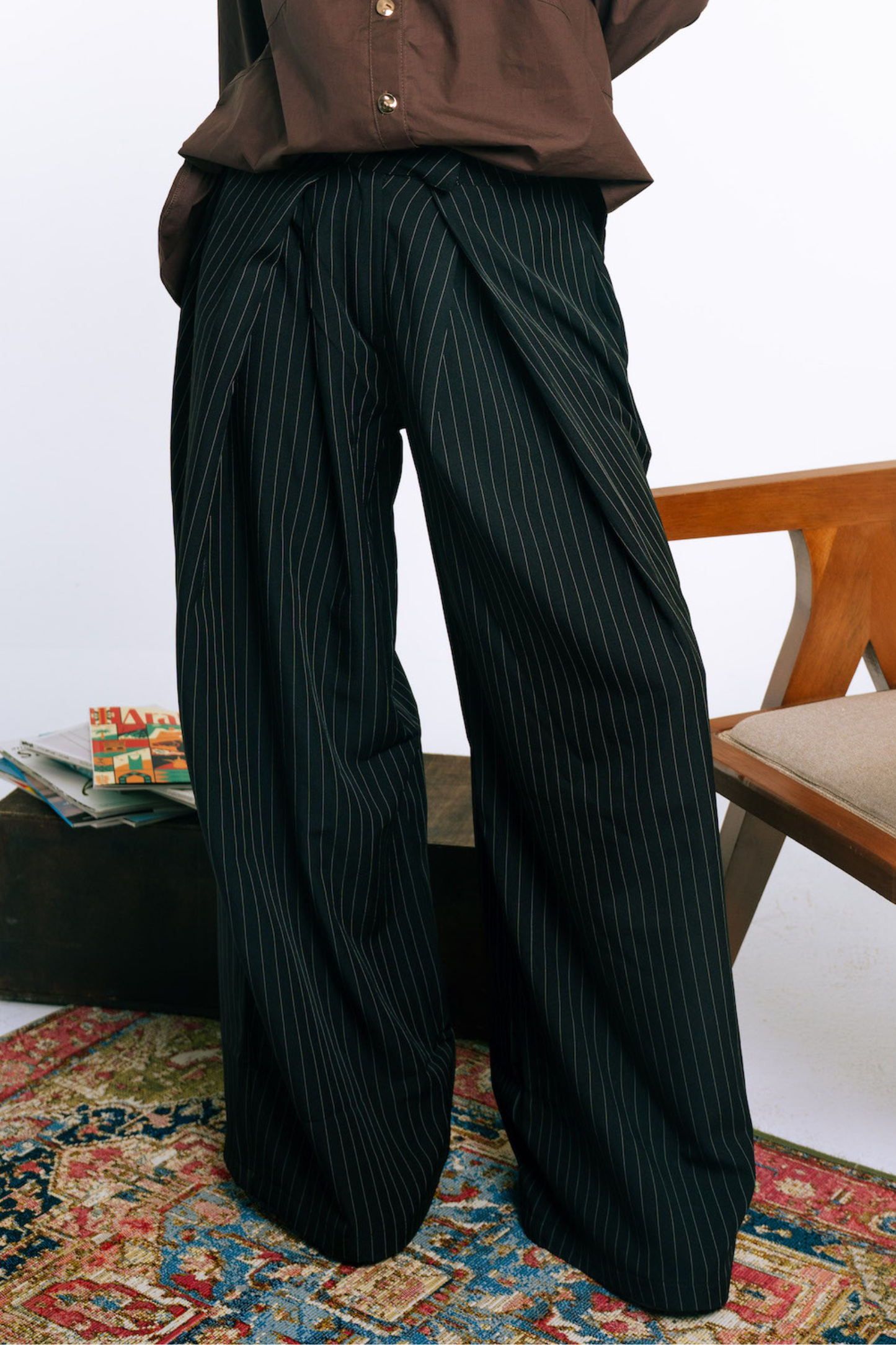 Tailored Wide-Leg Pants