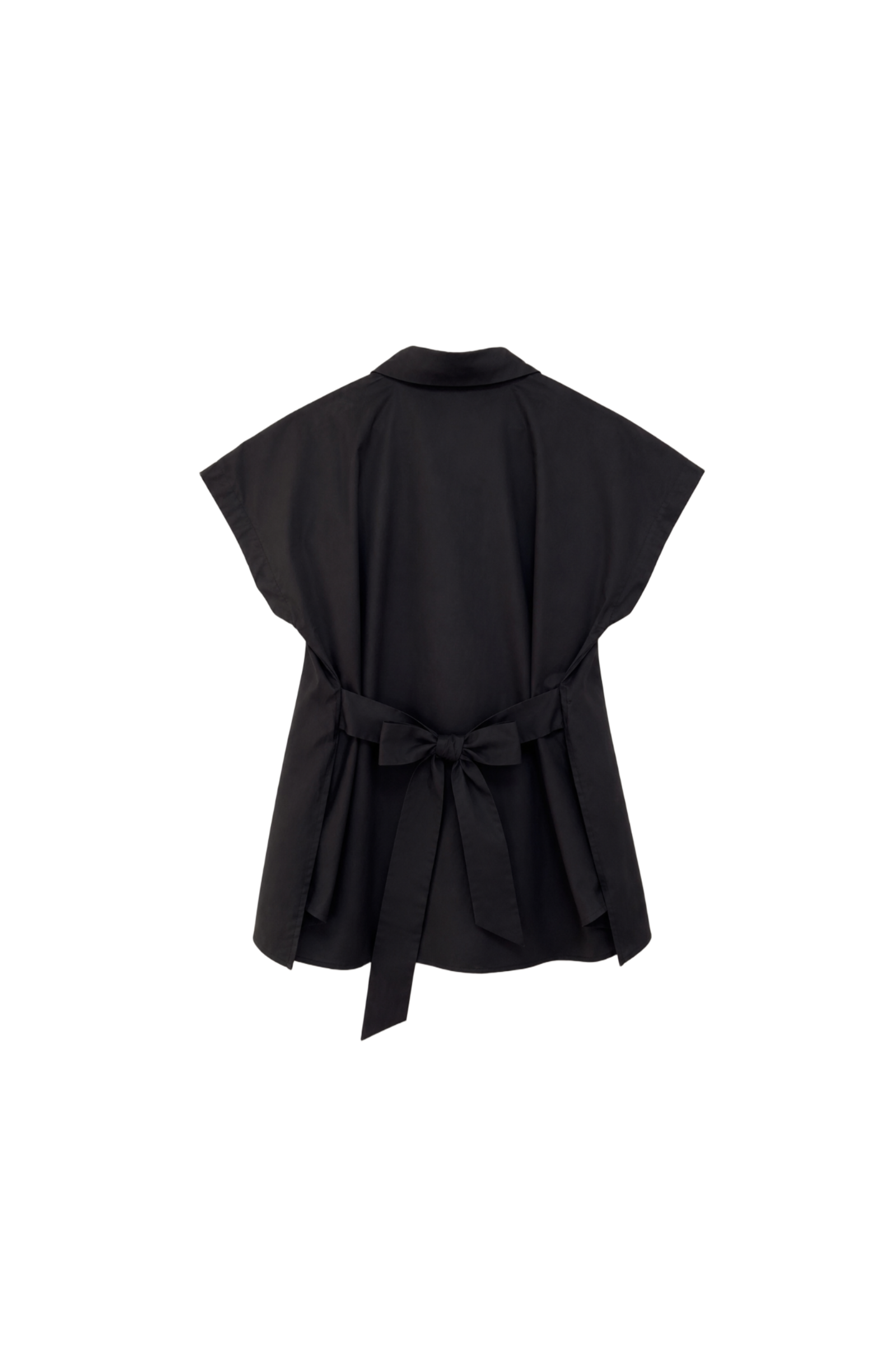 Back Bow Wrap Tie Shirt
