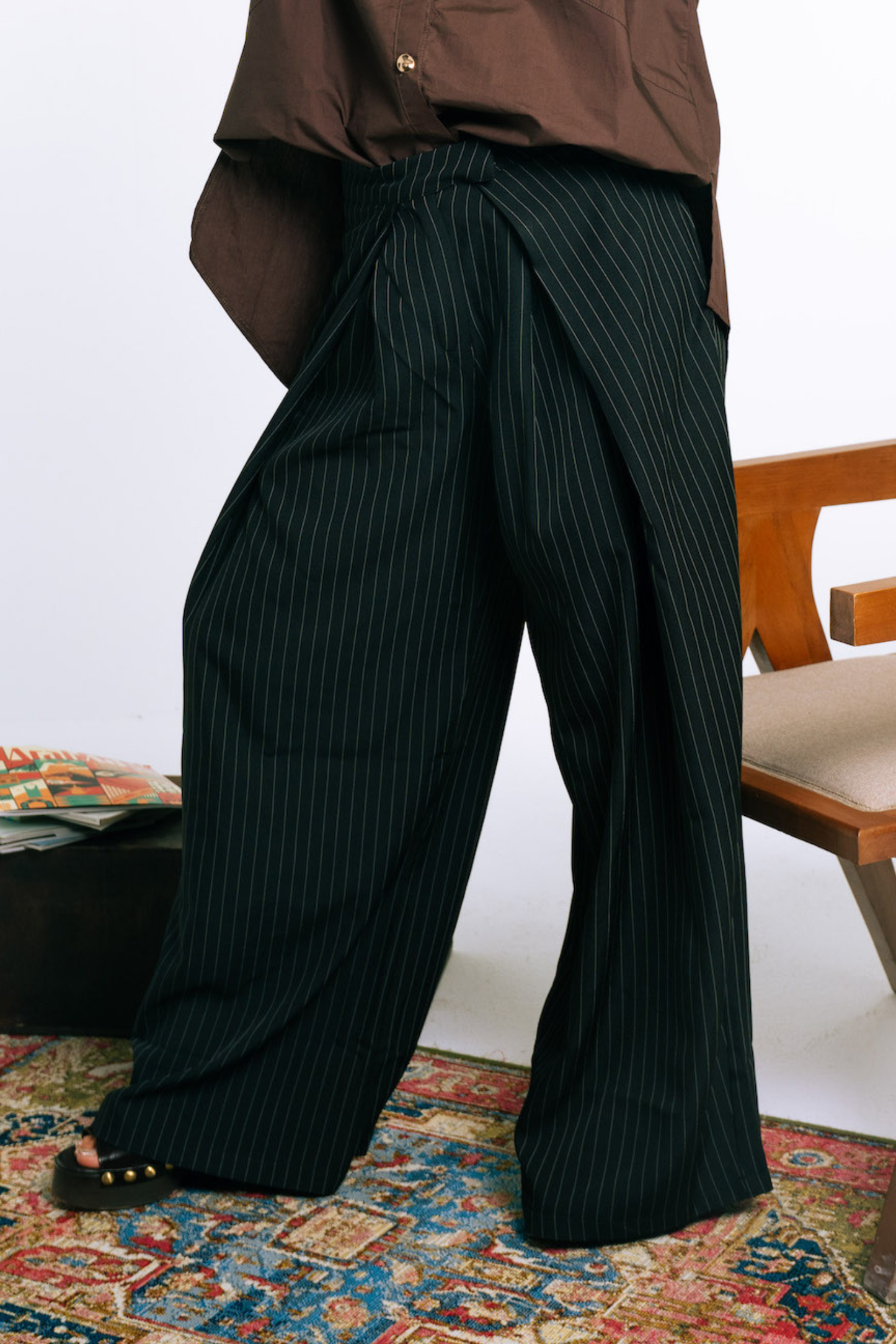 Tailored Wide-Leg Pants