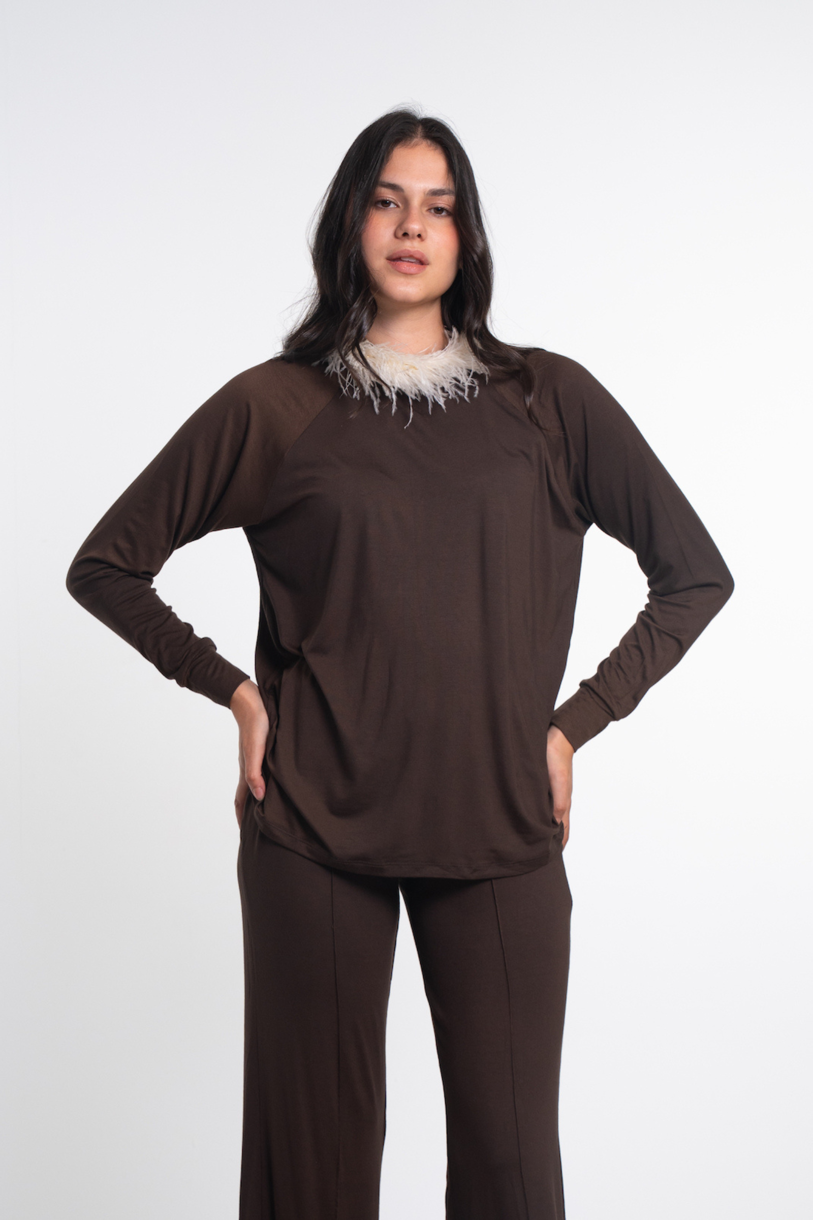 Mock Neck Blouse