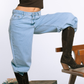 Washed Wide Jeans