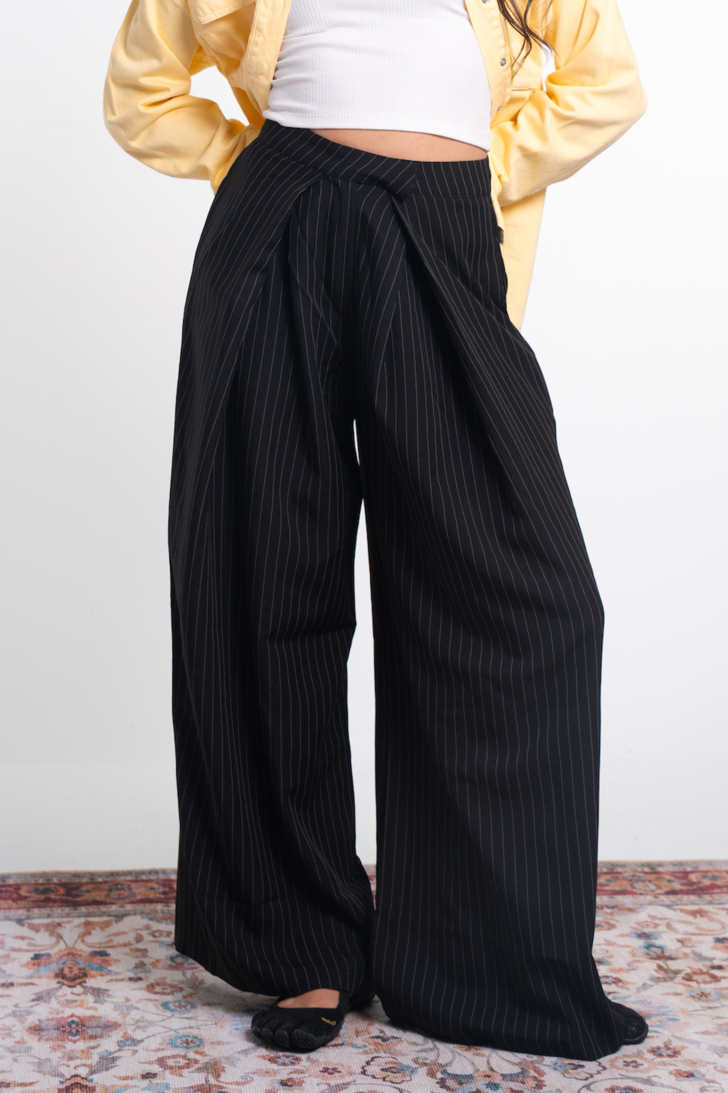 Tailored Wide-Leg Pants
