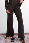 Wide Leg Viscose Front Seam Pants
