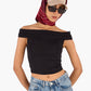 Off Shoulder Cropped Top