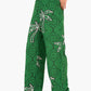 Palm Printed Green Pants