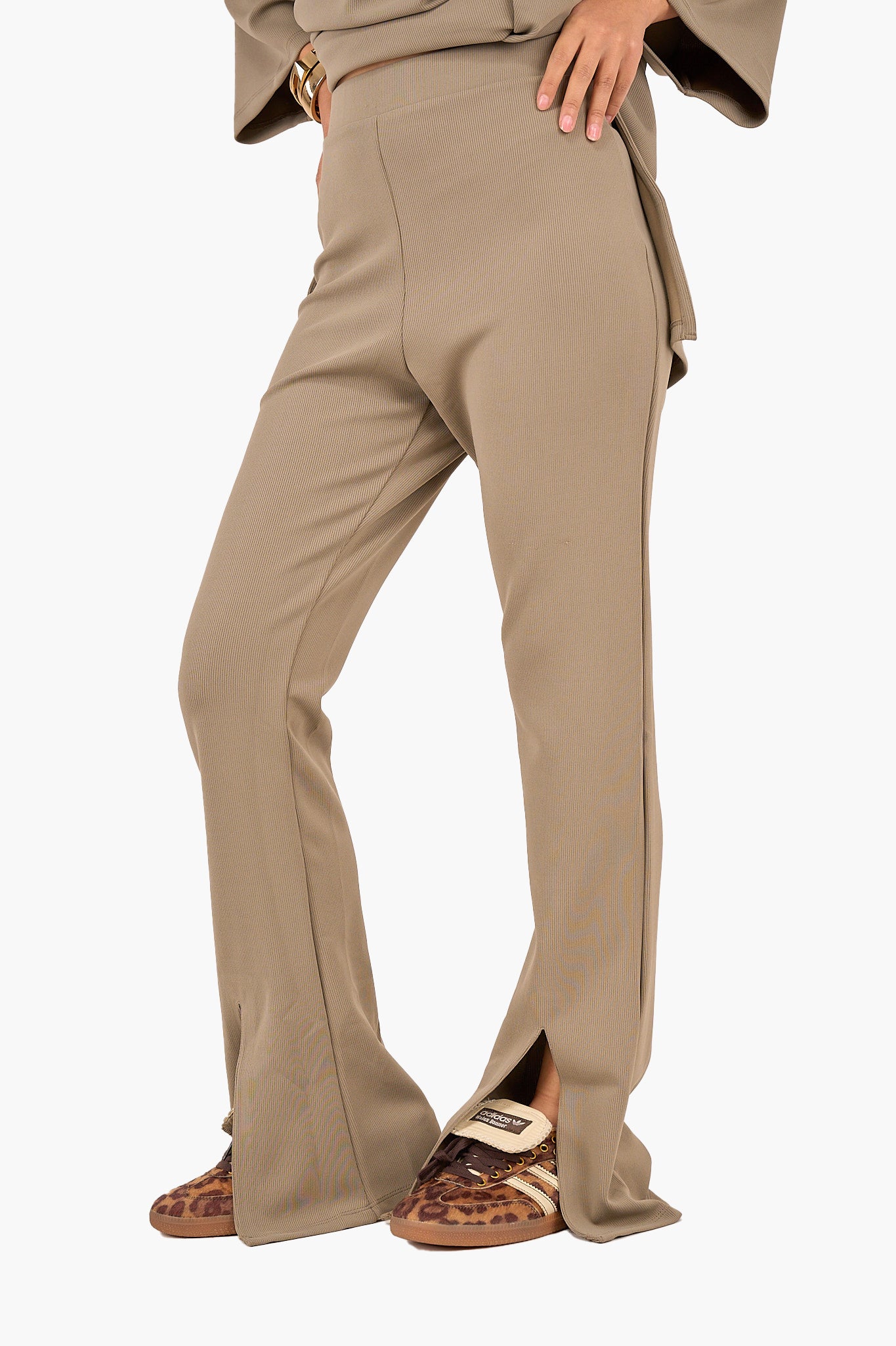 Ribbed Flared Lounge Pants