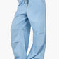 Relaxed Fit Drawstring Denim Pants