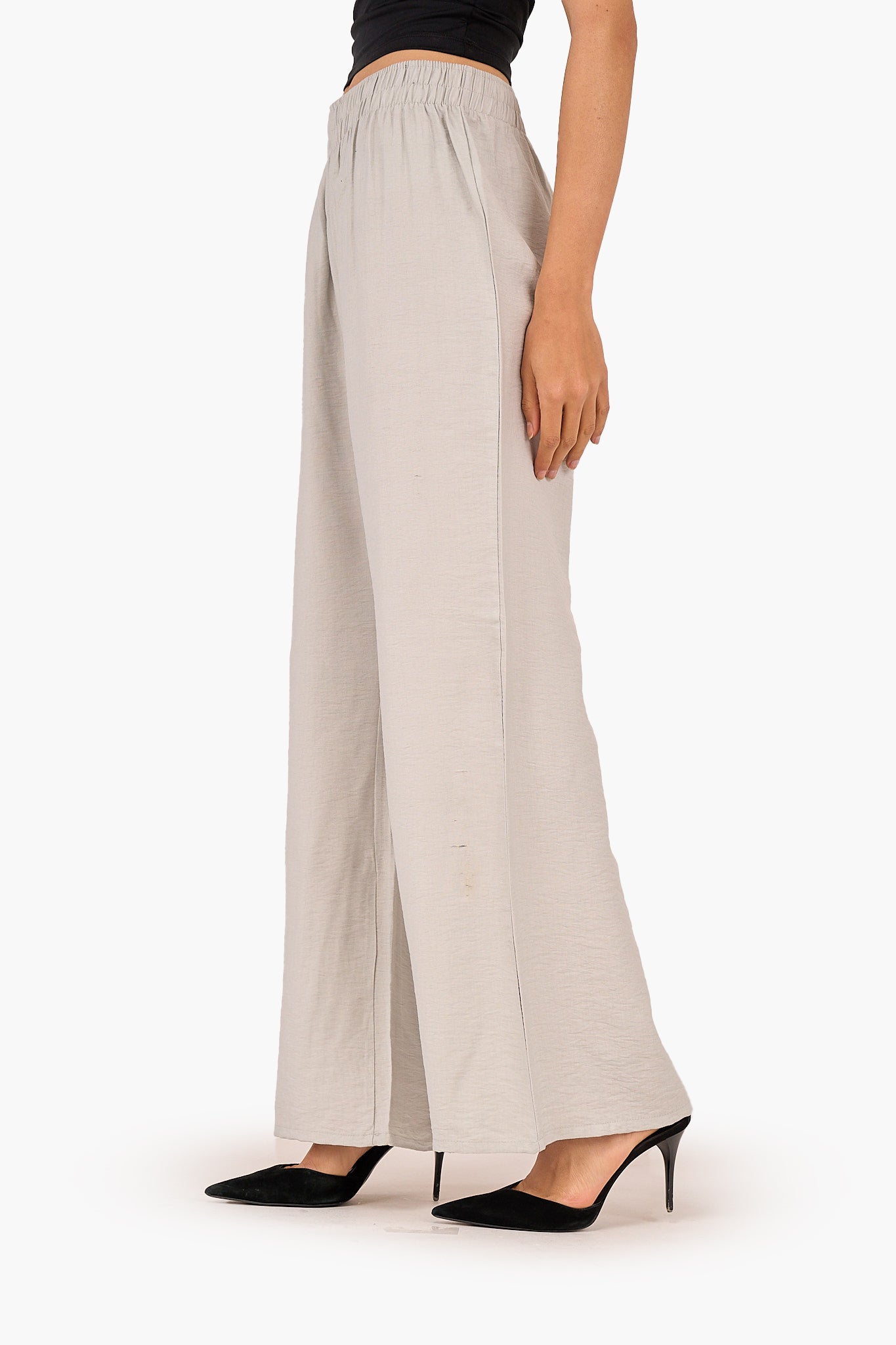 High Waist Straight Cut Pants