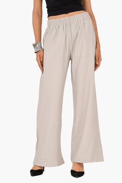 High Waist Straight Cut Pants
