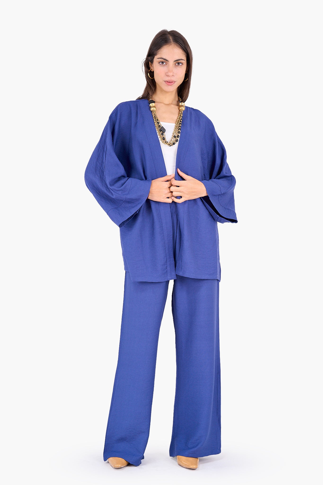 Hip Length Tencel Cardigan