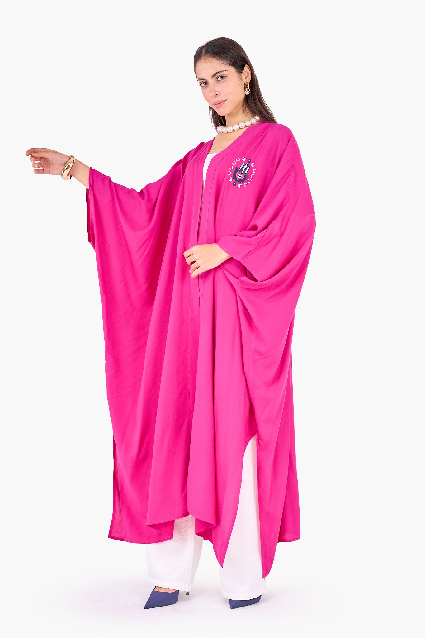 Maxi Kimono with Embroidery