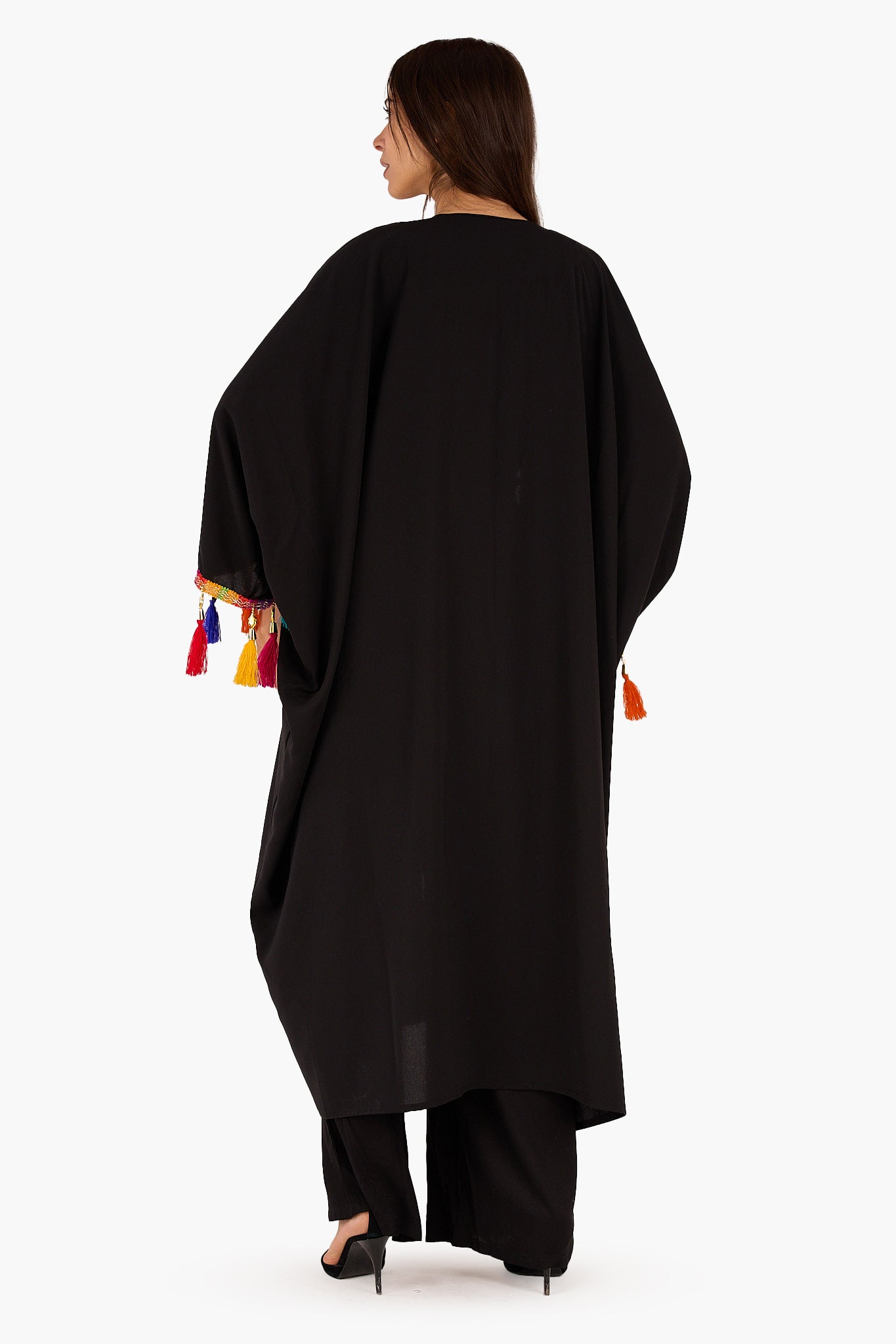 Kimono with Colorful Tassels