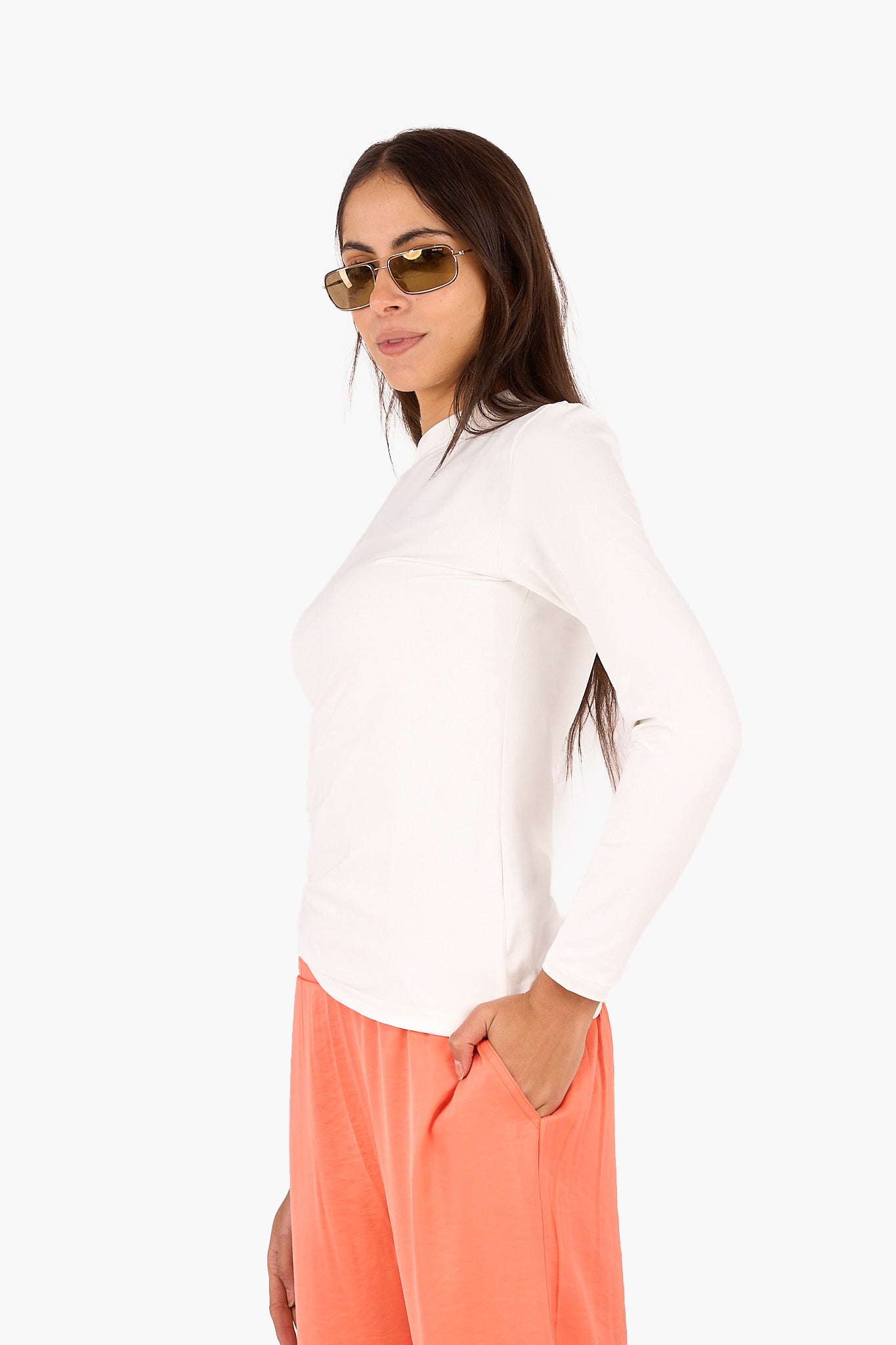 High Neck Basic Top