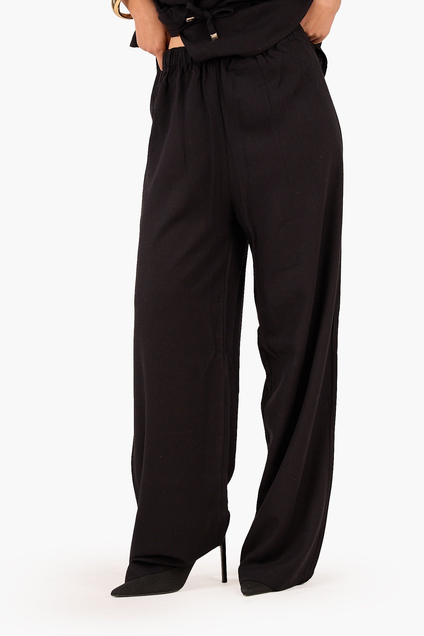 Mid Elastic Waist Pants