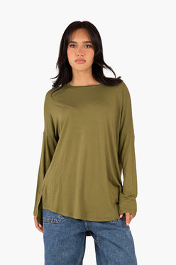 Asymmetrical Long Sleeve T-Shirt