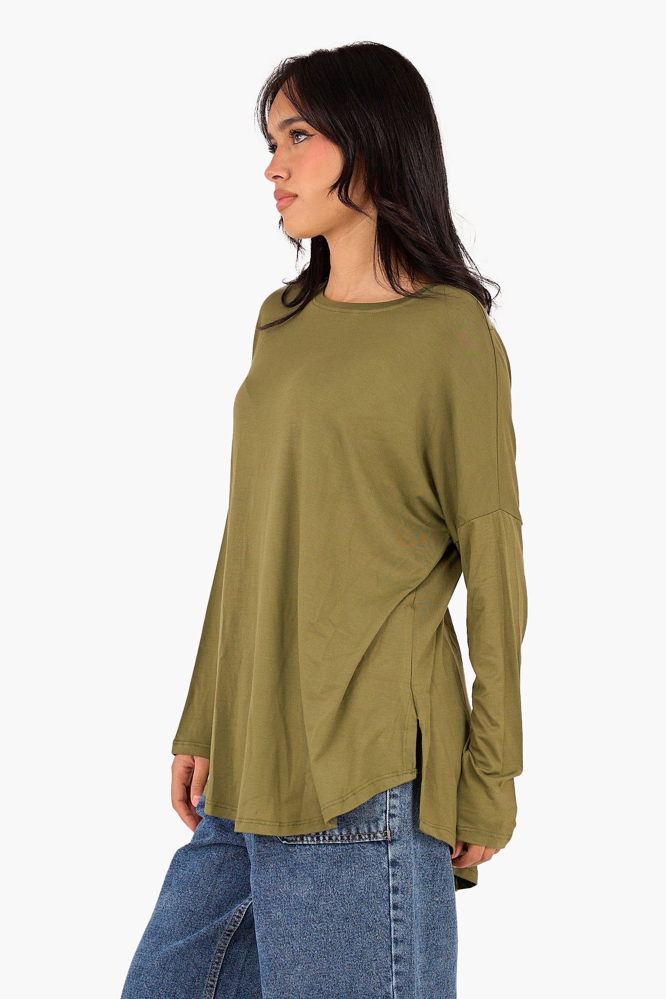 Asymmetrical Long Sleeve T-Shirt