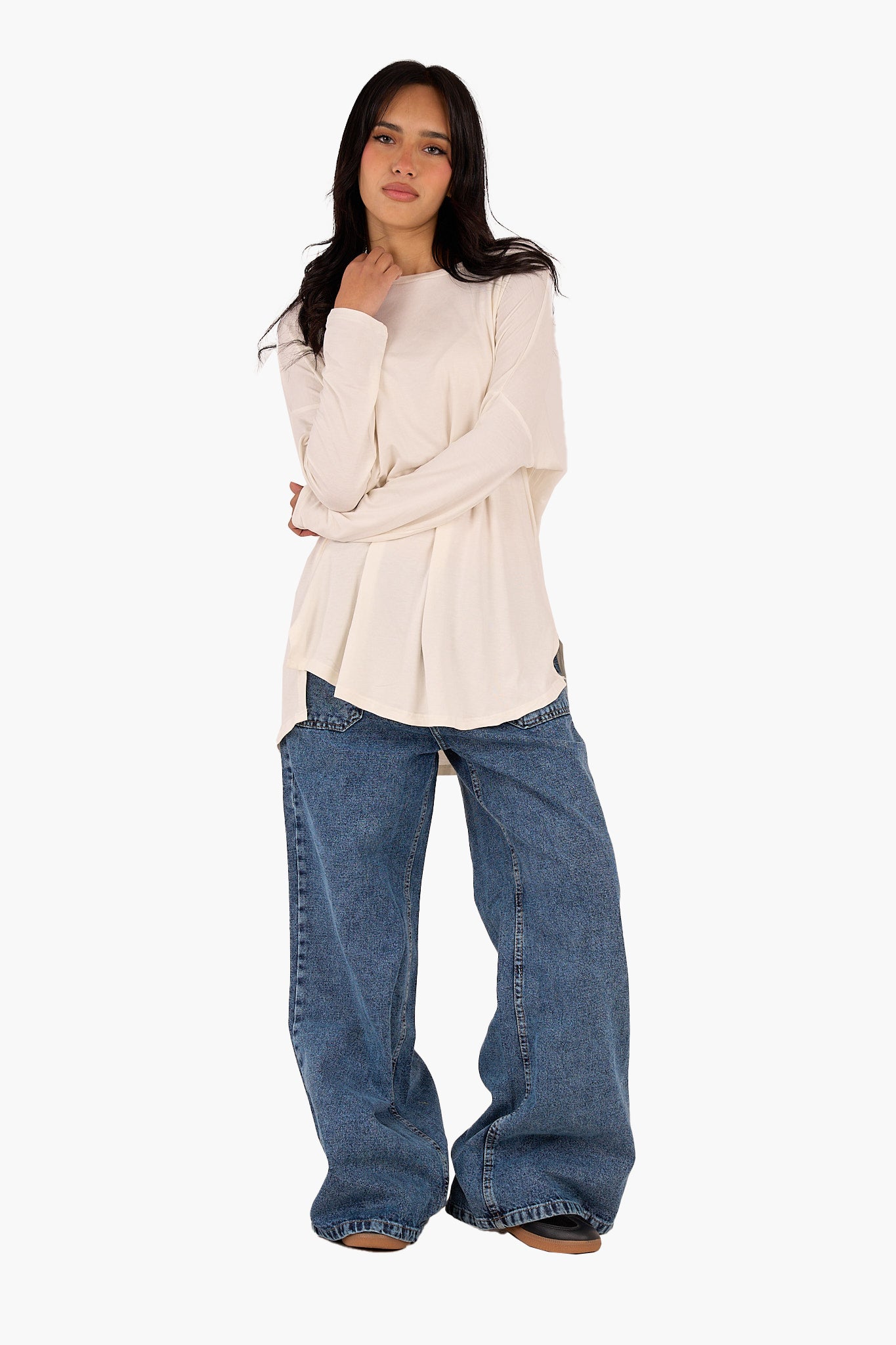 Asymmetrical Long Sleeve T-Shirt