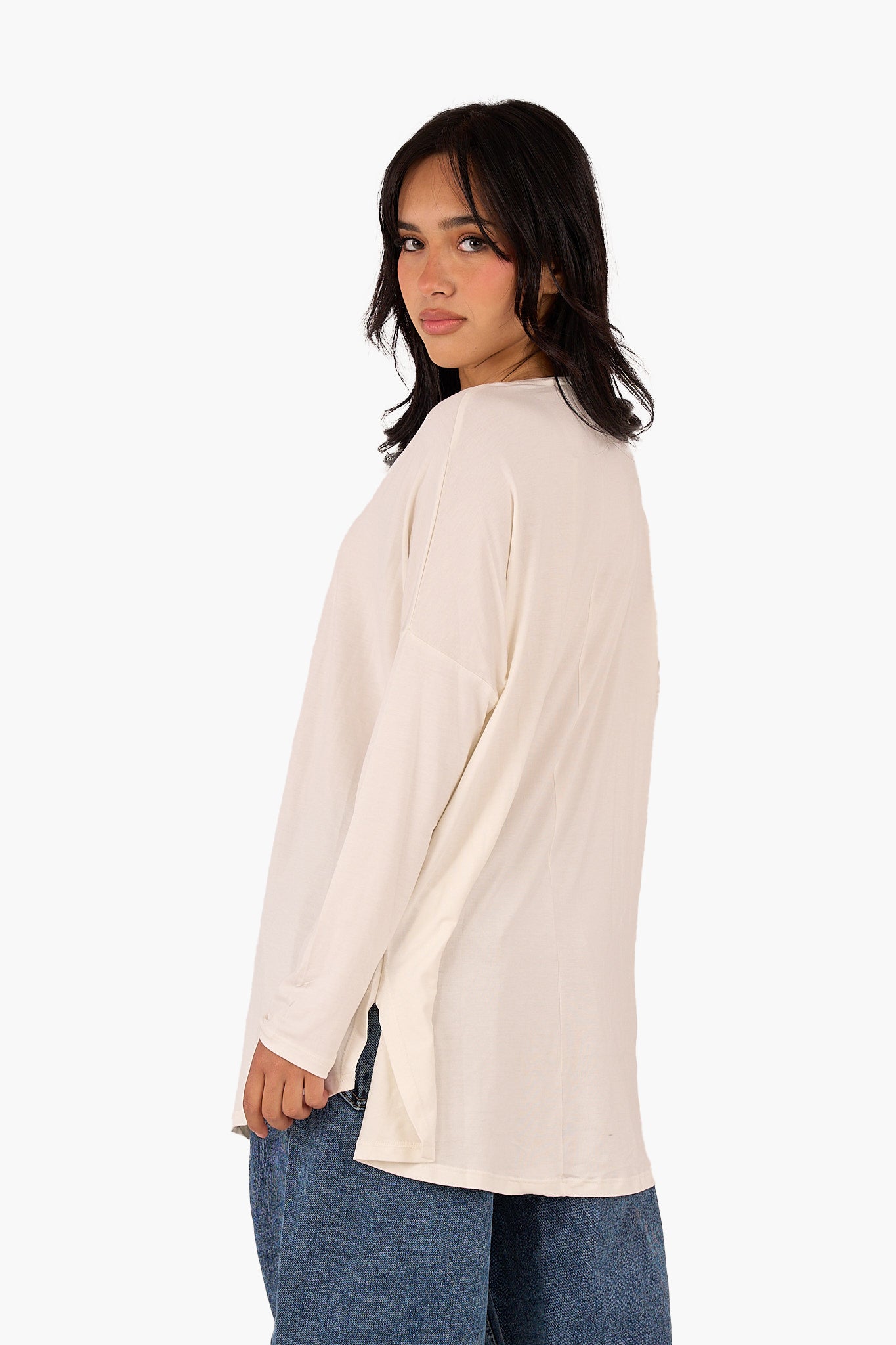 Asymmetrical Long Sleeve T-Shirt