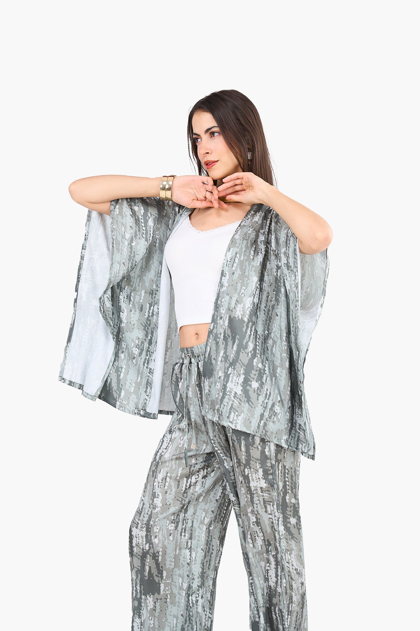 Effortless Printed Kimono