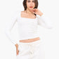 Square Neck Cropped Top