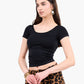 Round Neck Cropped Top