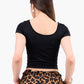 Round Neck Cropped Top