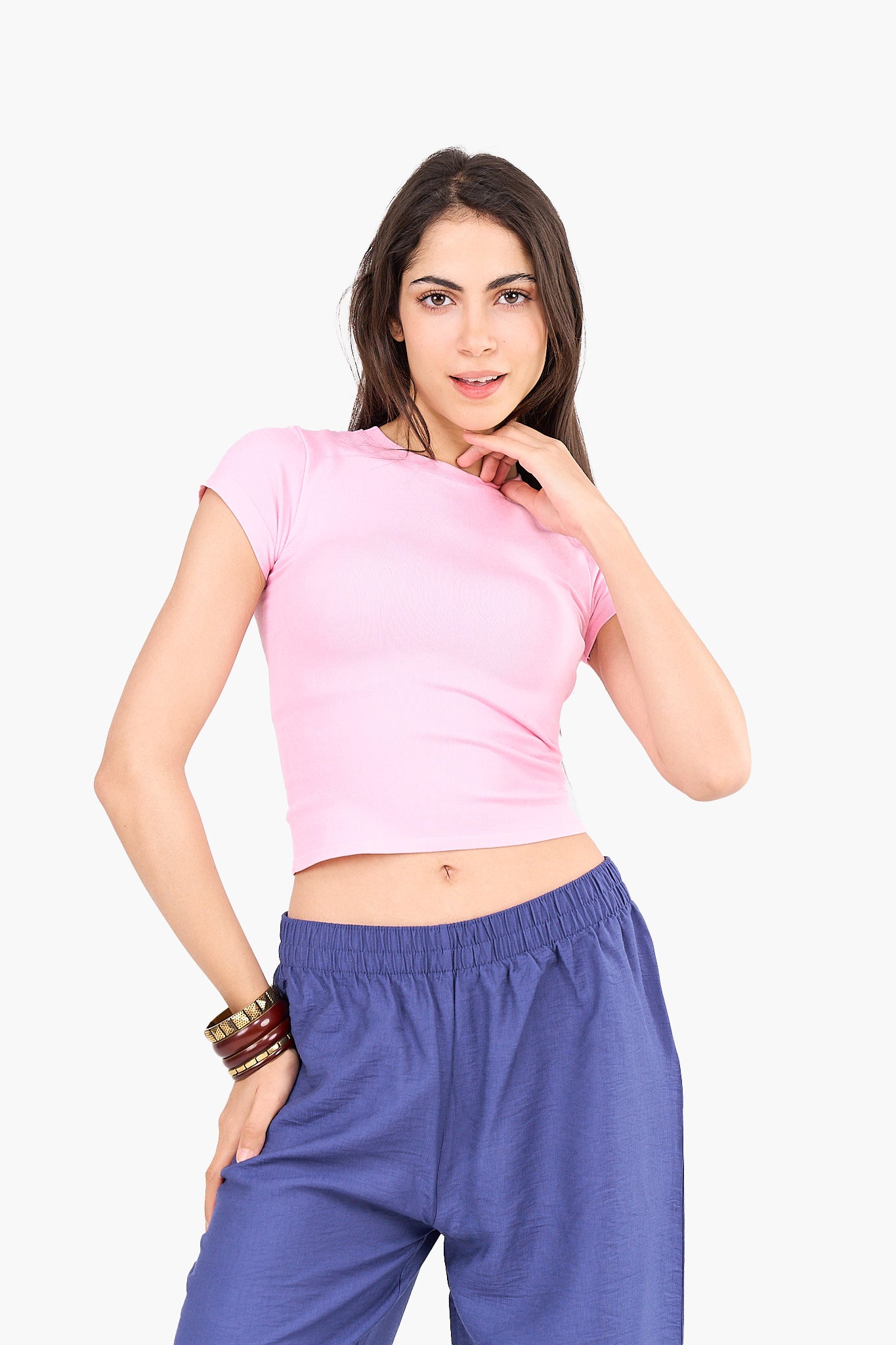 Slim Fit Crew Neck Top