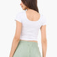 Round Neck Cropped Top