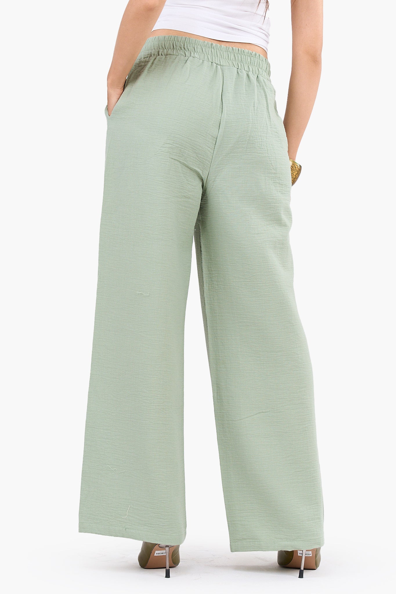 Chic Wide-Leg Tencel Pants
