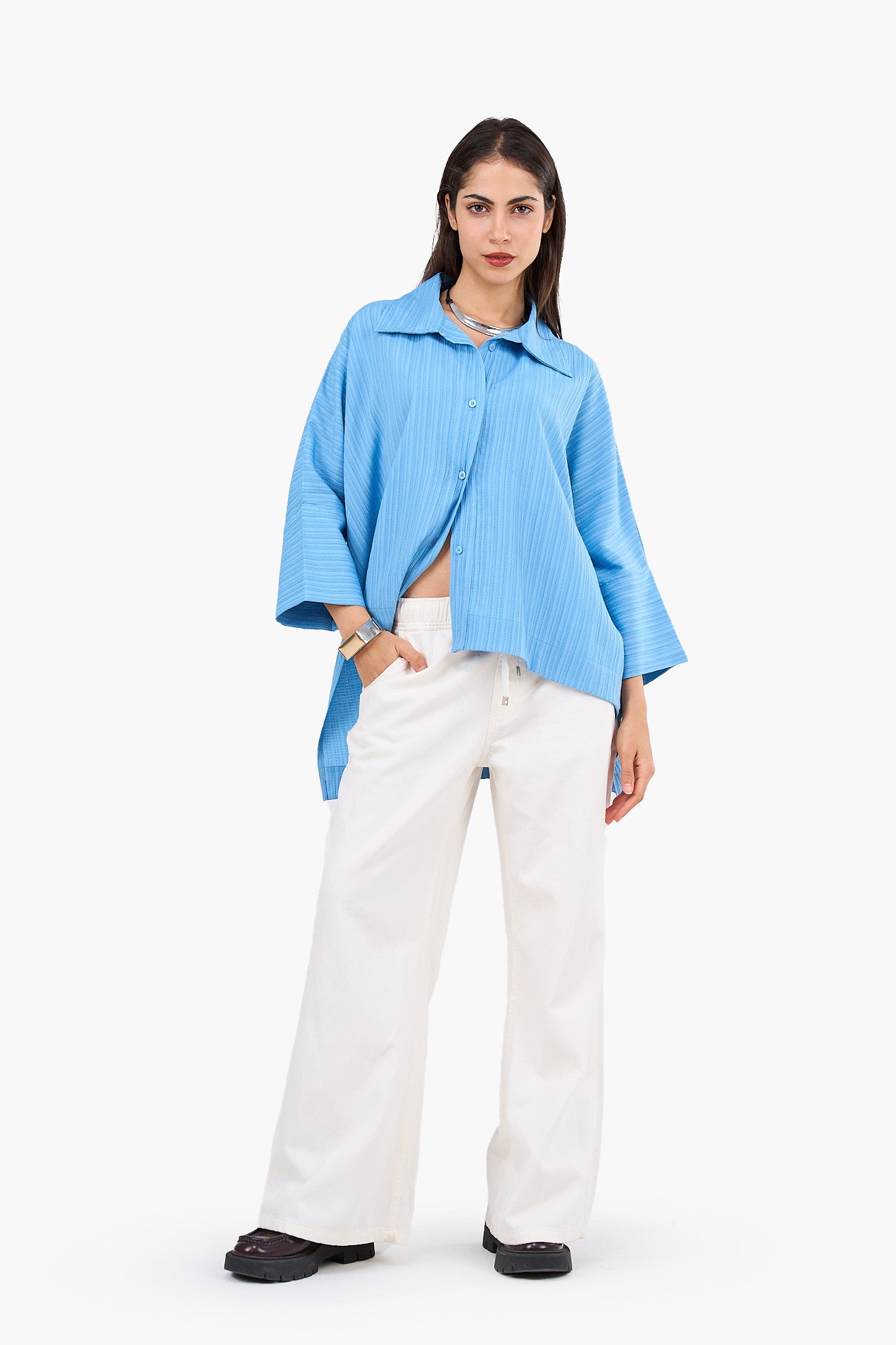 Textured One Size Shirt