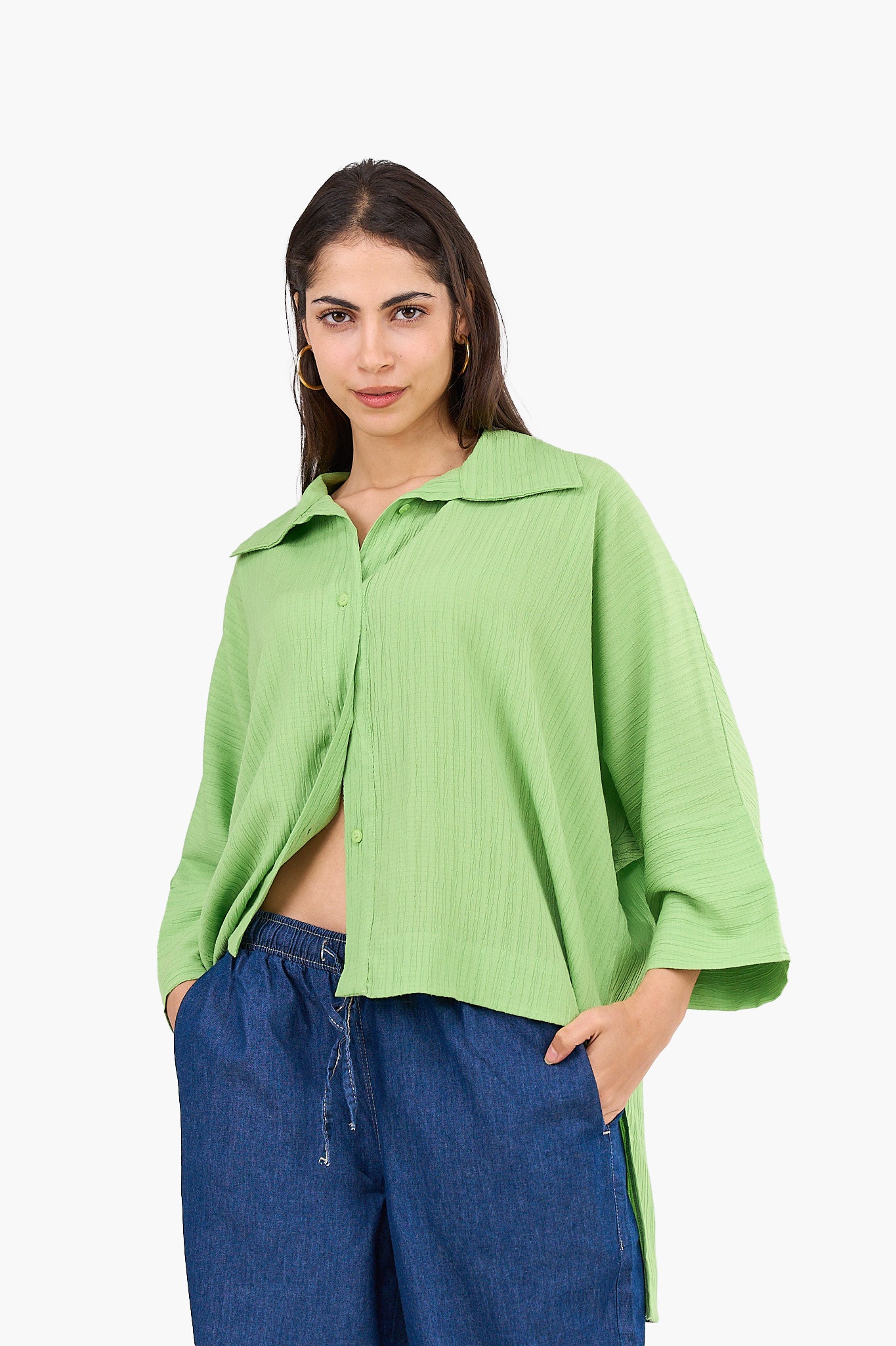 Textured One Size Shirt