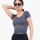 Round Neck Cropped Top