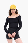 Off-Shoulder Long Sleeve Top