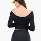 Off-Shoulder Long Sleeve Top