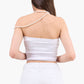 Strapless Cropped Ribbed Top