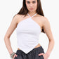 Backless Halter Neck Top