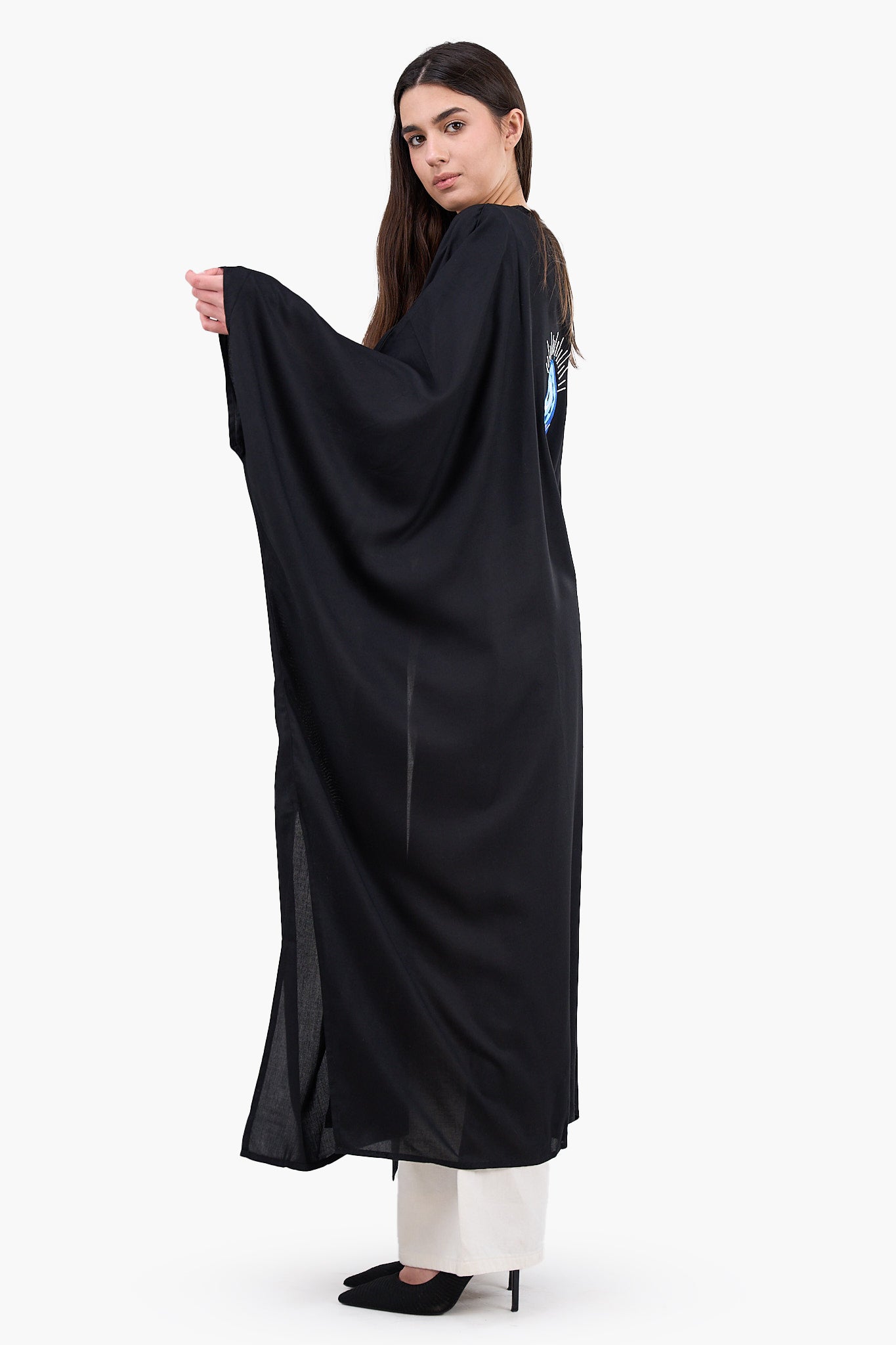 Maxi Kimono with Embroidery