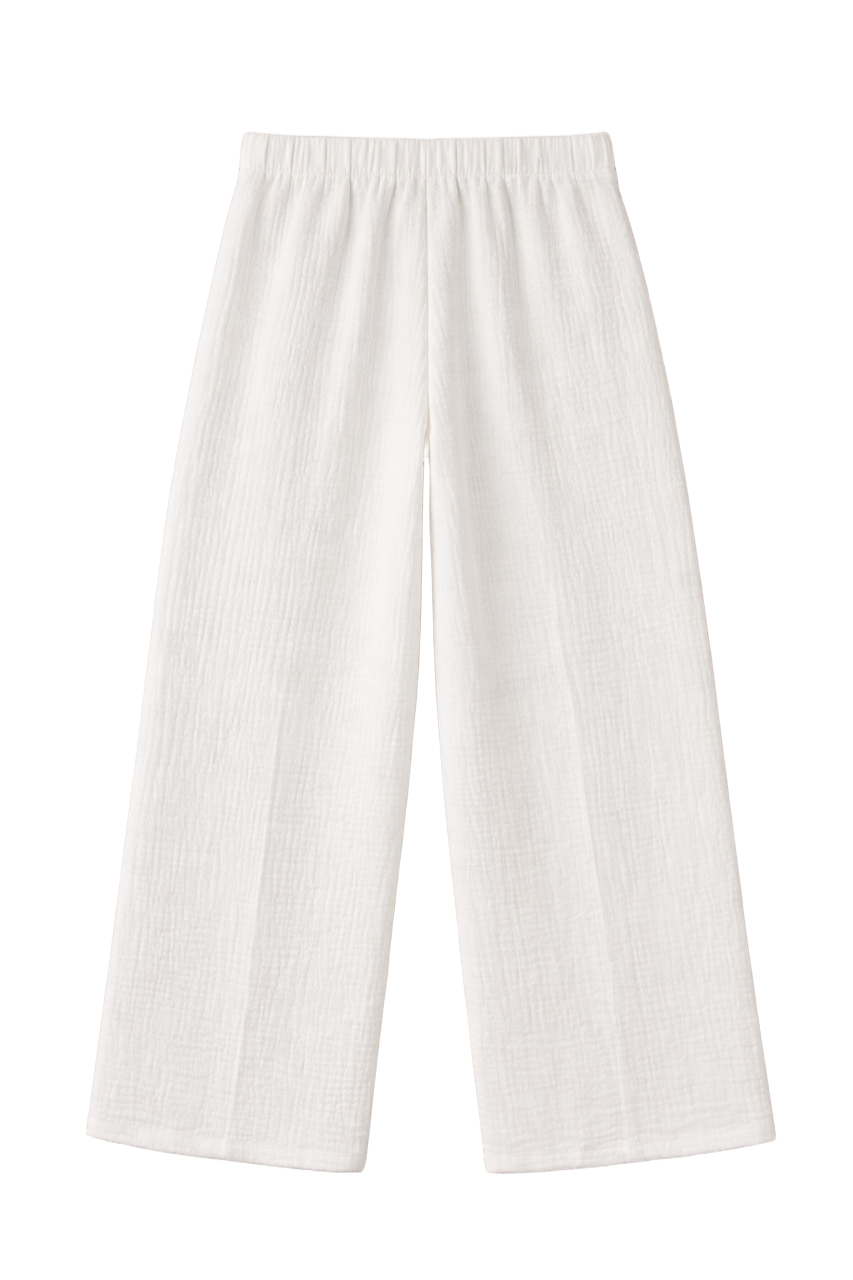 Textured Crinkle Pants