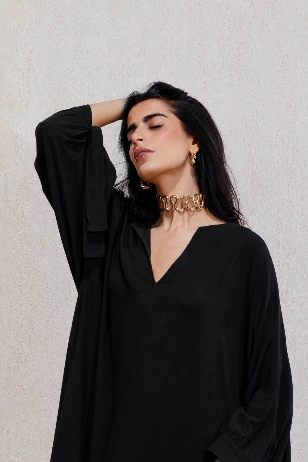 Oversized Side Slit Dress