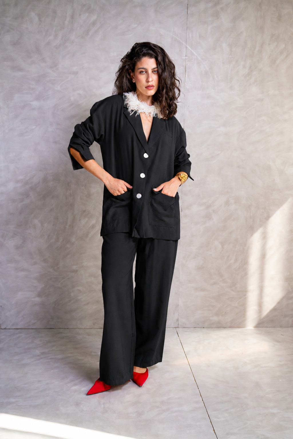 Tailored Wide Trousers
