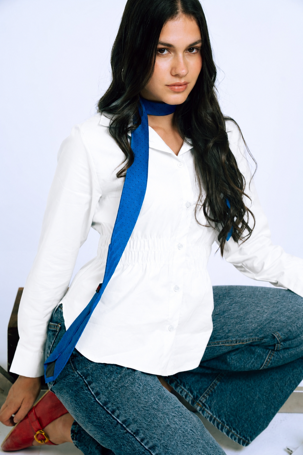 Smocked Waist Shirt